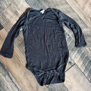 kate quinn Black Long-Sleeve Baby Bodysuit